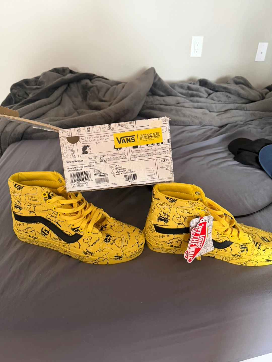Vans SK8-Hi Reissue x Peanuts Yellow Snoopy High Top Shoes
