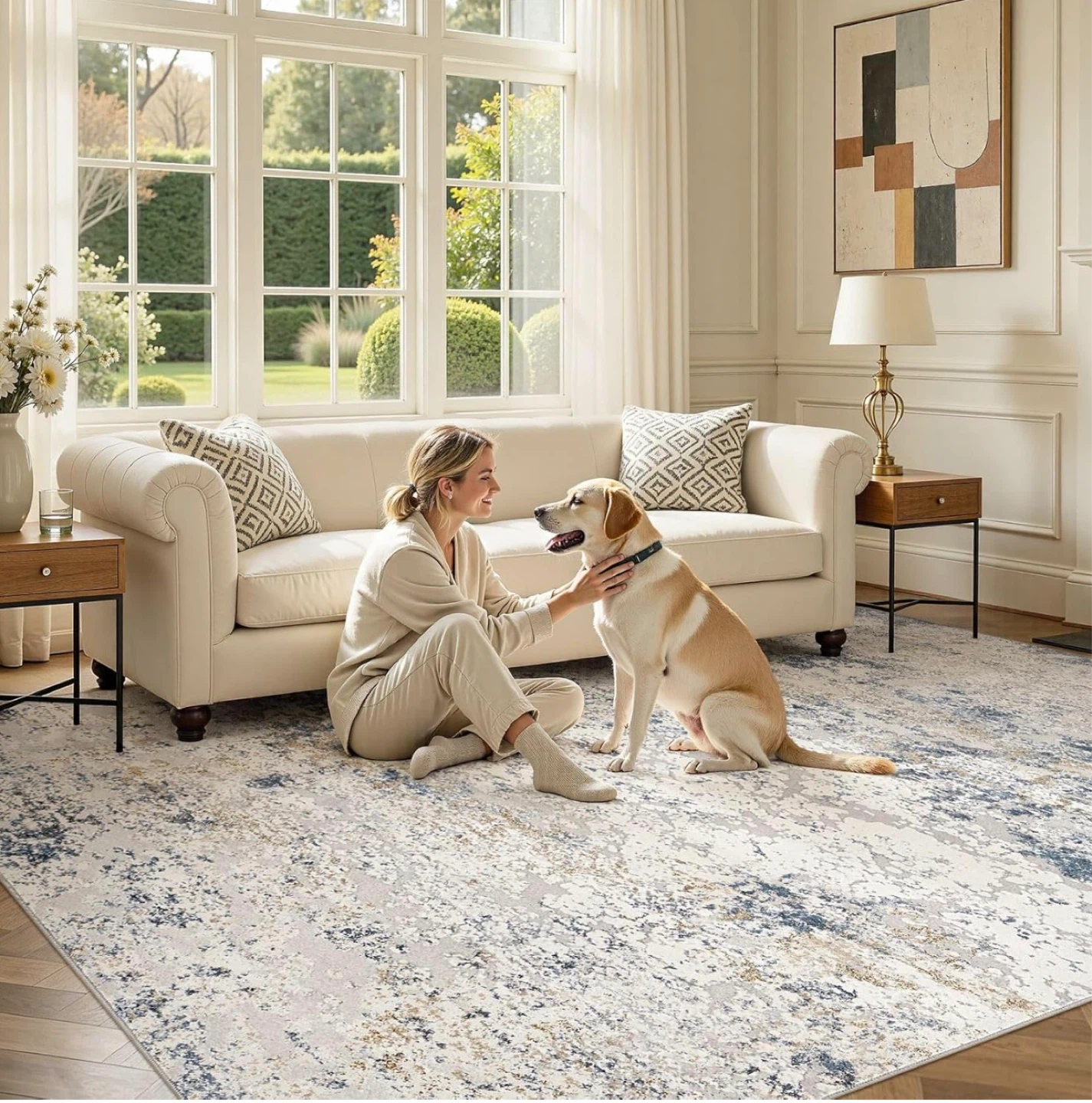 Abstract Pattern Area Rug - photo 4