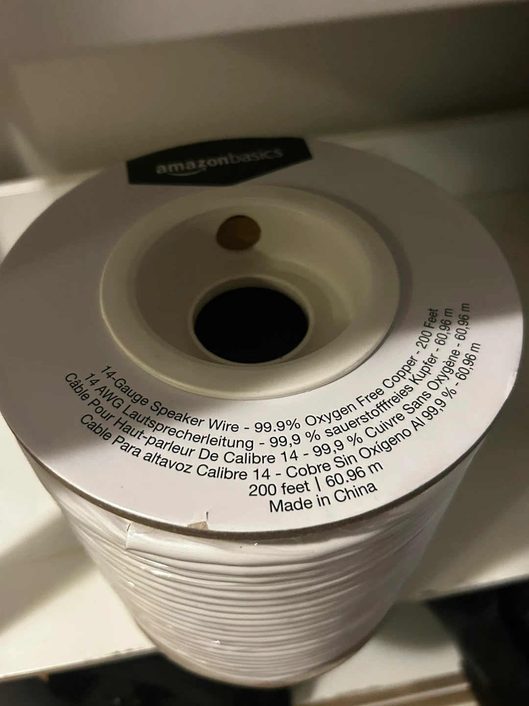 Amazon Basics 14-Gauge Speaker Wire - 200 ft