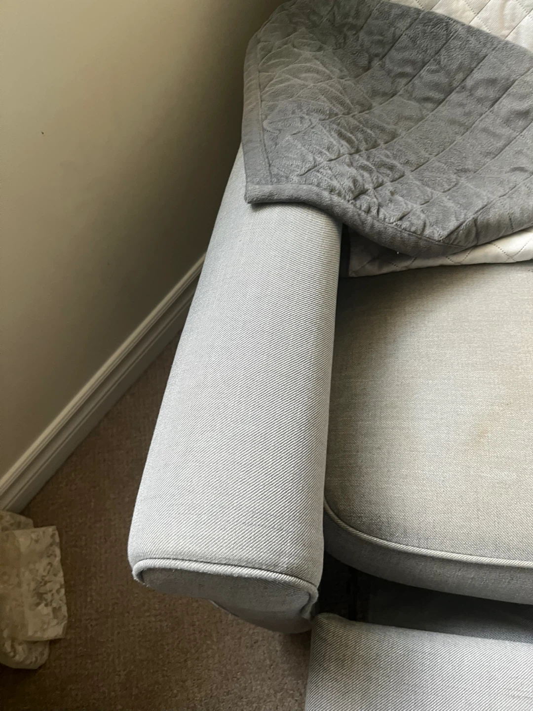 Grey Recliner Chair with Ottoman - photo 3
