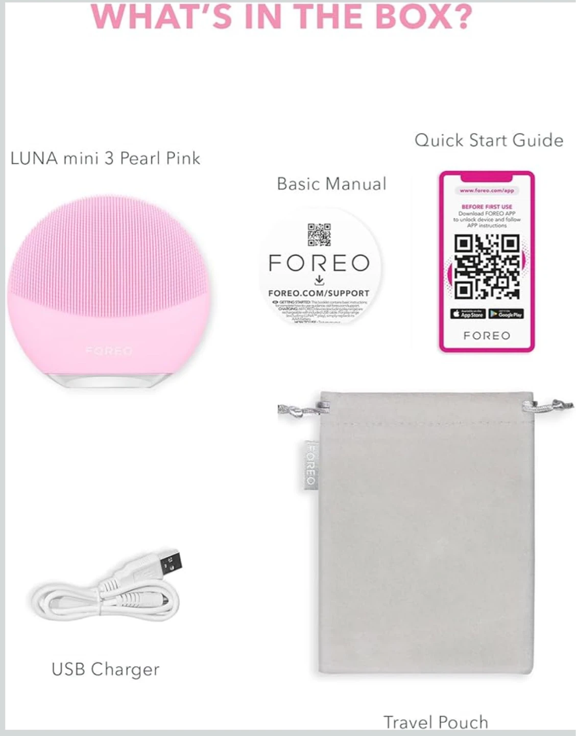 Foreo LUNA mini 3 Smart Facial Cleansing Massager - Pearl Pink - photo 5