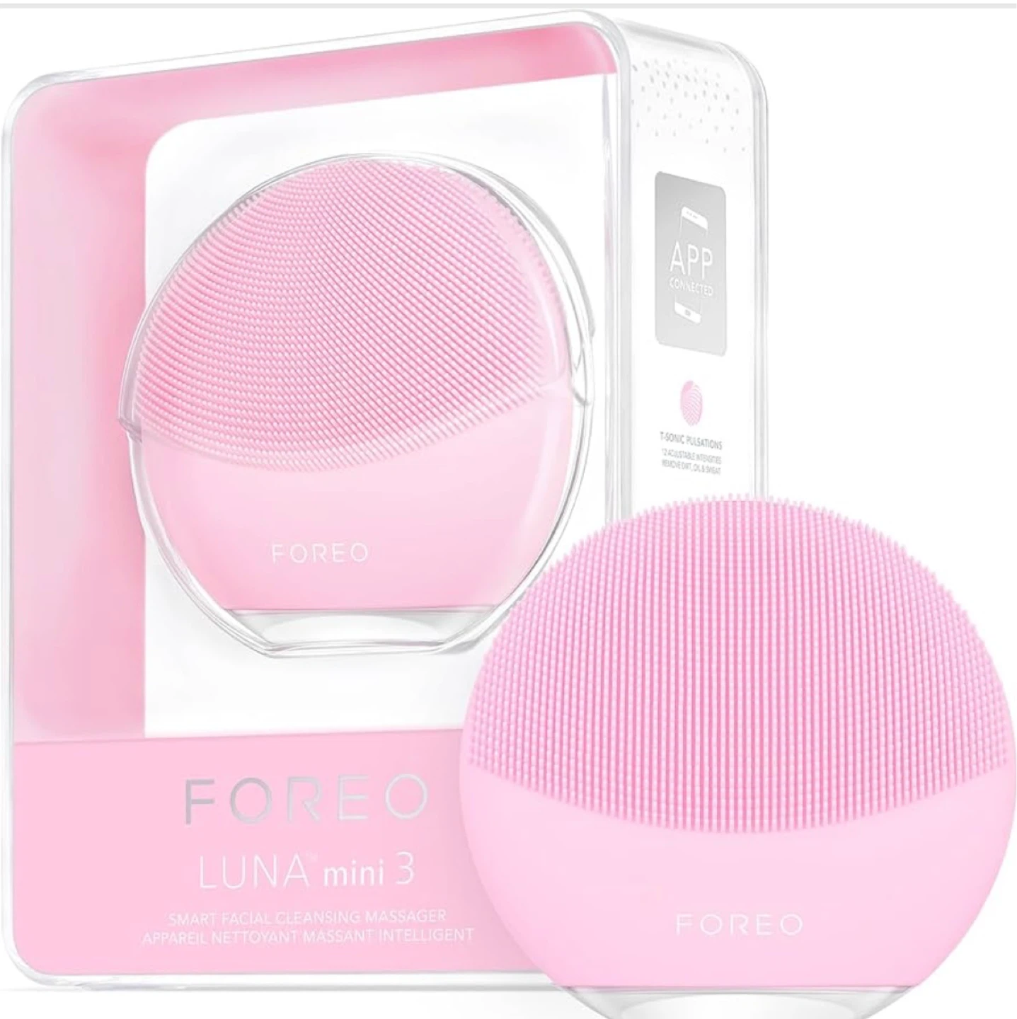 Foreo LUNA mini 3 Smart Facial Cleansing Massager - Pearl Pink