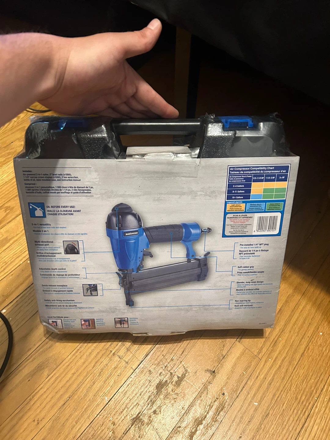 Mastercraft Air-Powered 2-in-1 Nailer - photo 2