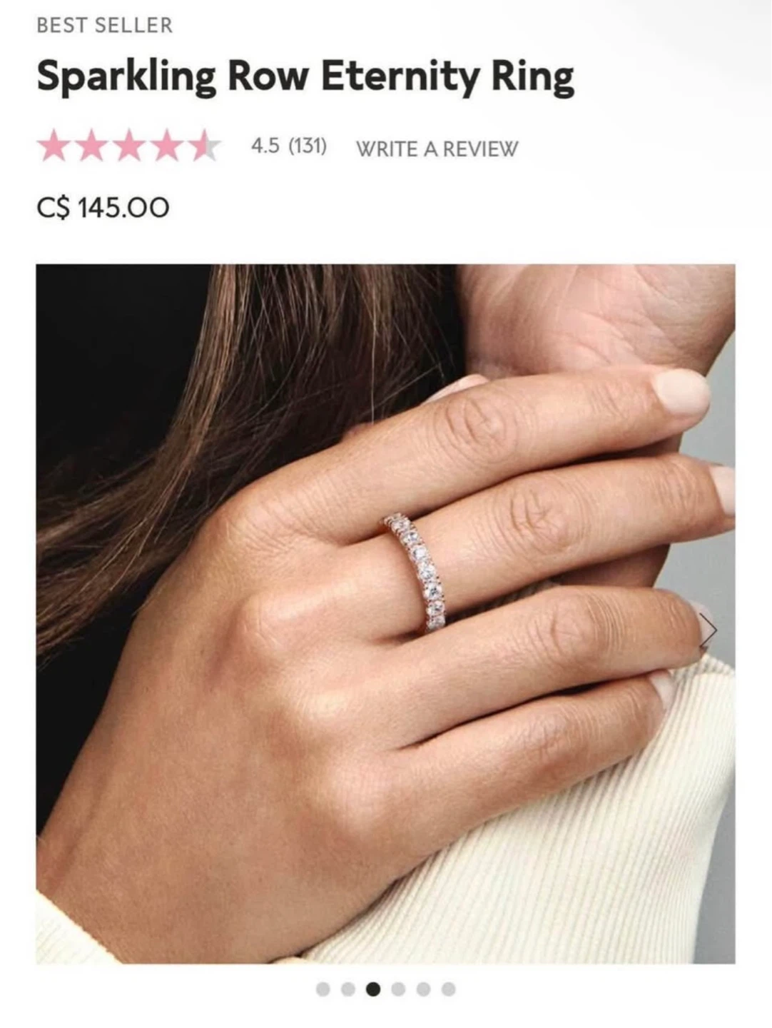 Pandora Sparkling Row Eternity Ring - photo 4