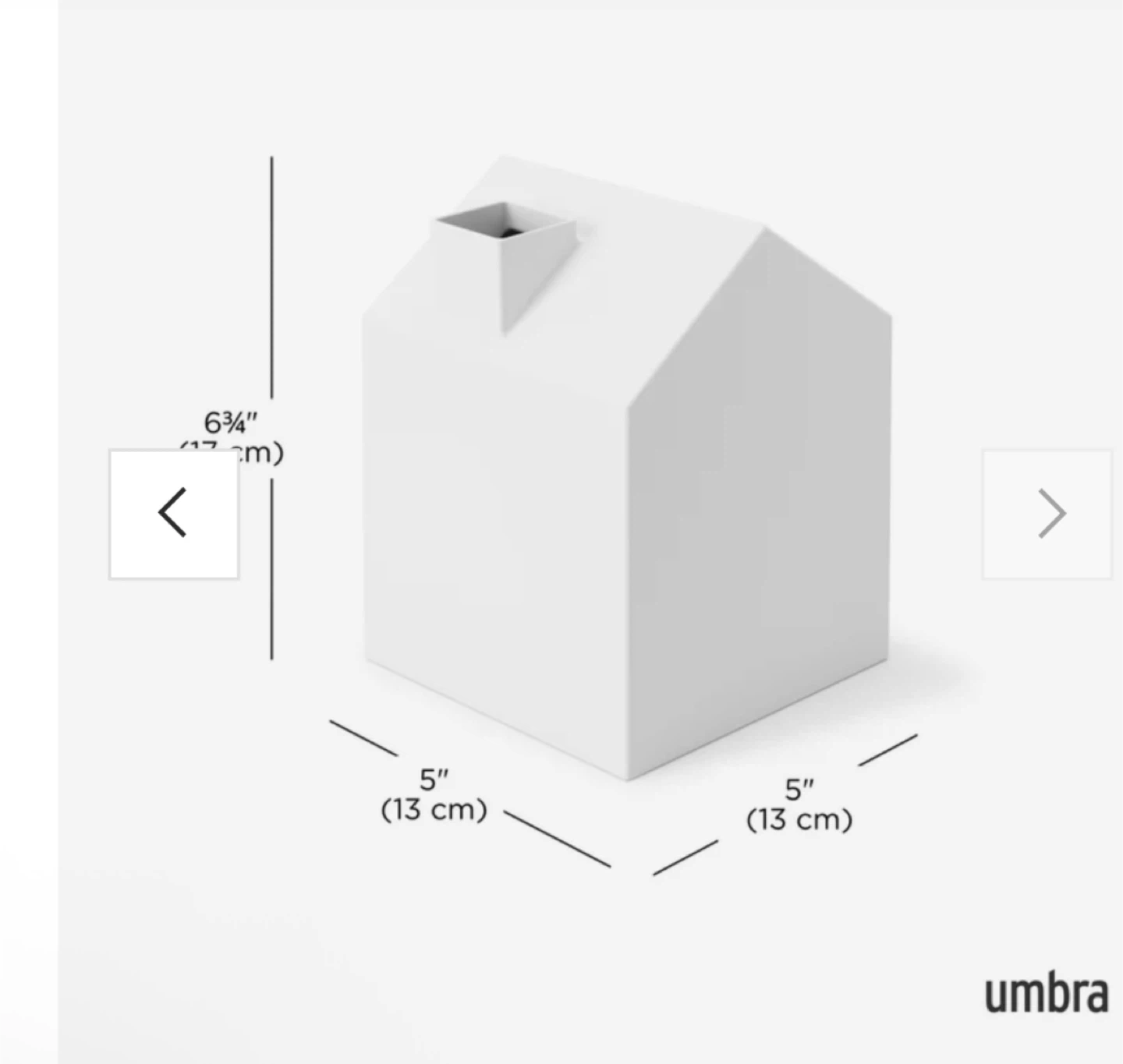 Umbra House Shaped Tissue Box Cover - photo 3