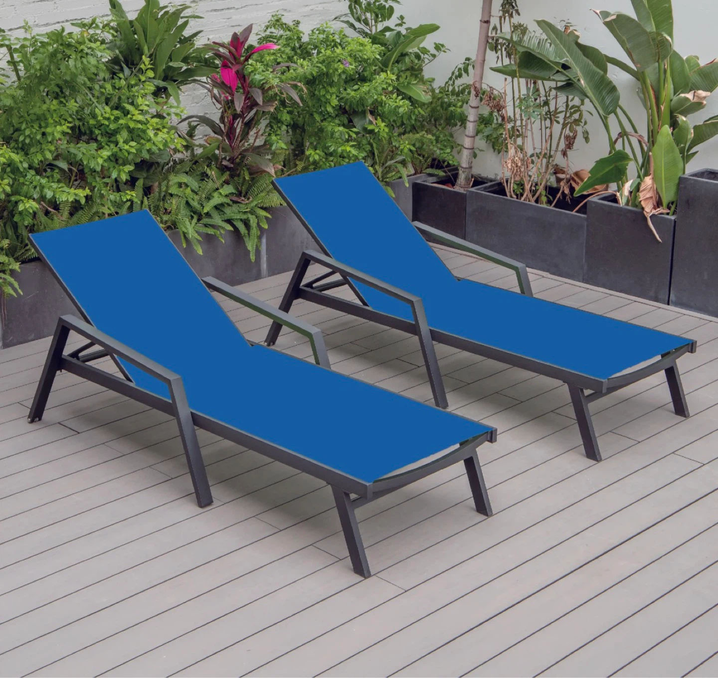Blue Mesh Chaise Lounge Chair - photo 2