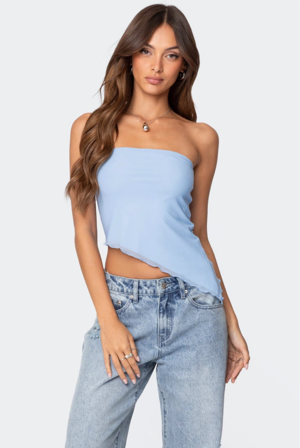 Light Blue Tube Top