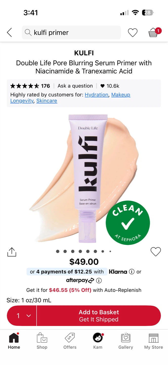 Kulfi Double Life Pore Blurring Serum Primer