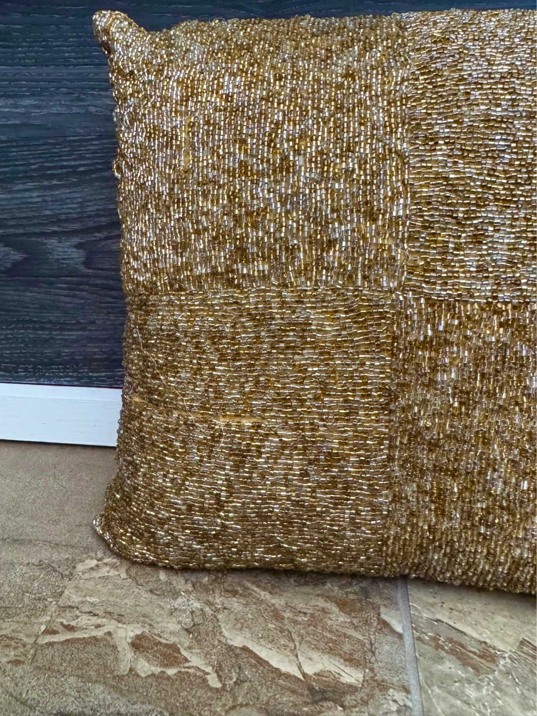 1 day sale! Luxury Pier 1 Beaded Accent Decor Pillows Set of 2 - photo 5