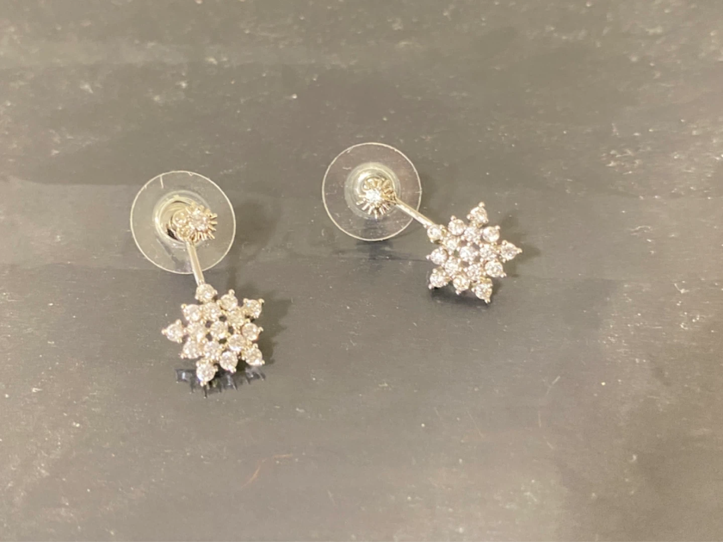 Sparkly Snowflake Dangle Earrings