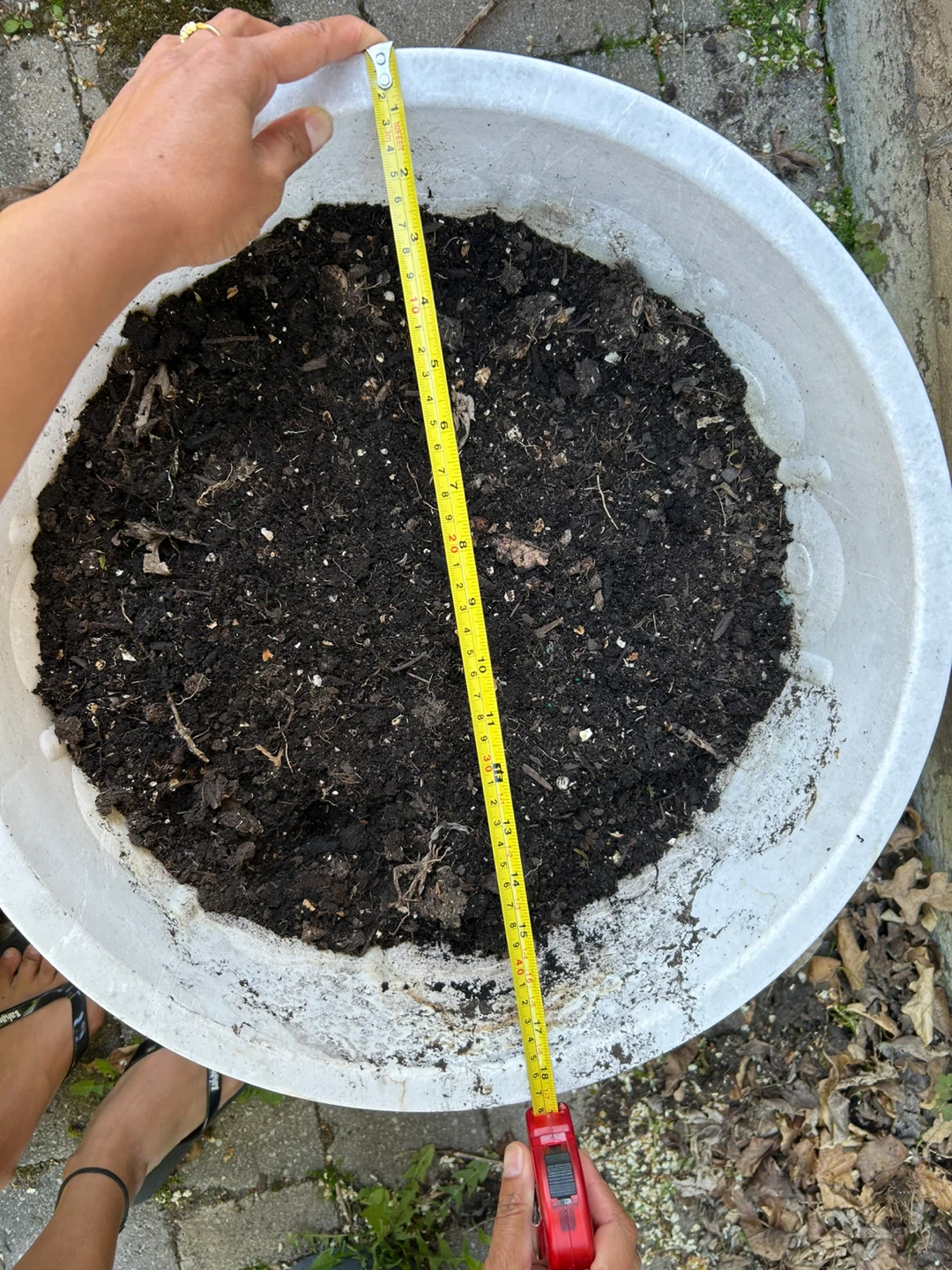 Large White Planter Pot - photo 2
