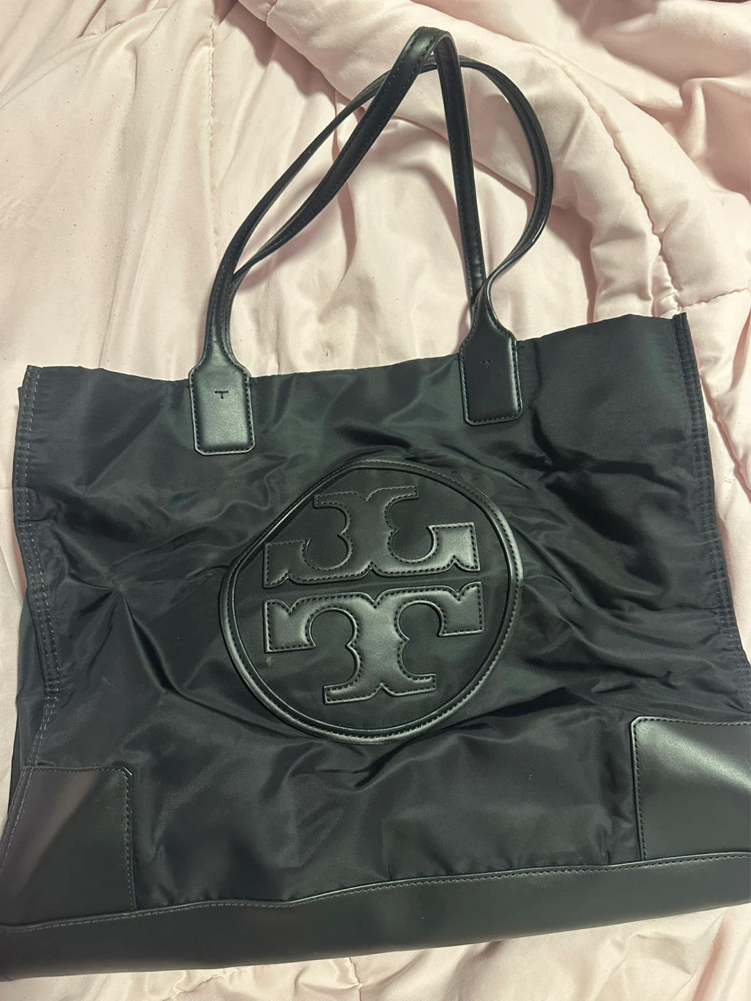 Tory Burch Black Nylon Tote Bag