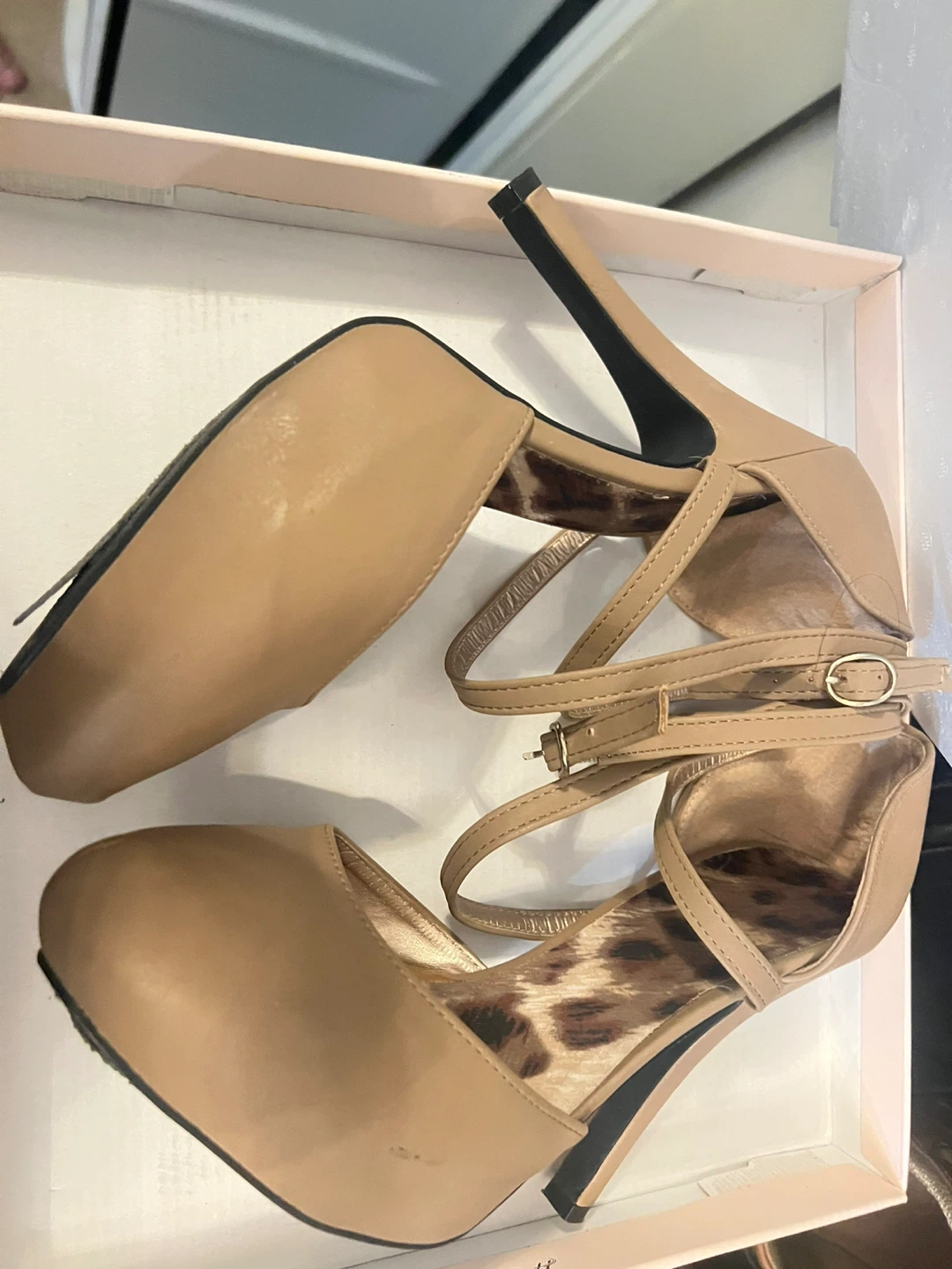 Women's Tan Heels - Size 10 - photo 4