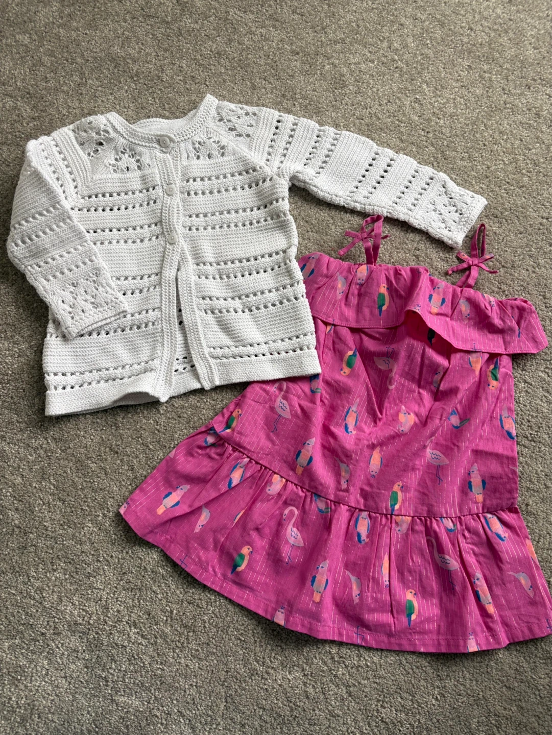 Baby Girl's Cardigan and Dress Set 2T