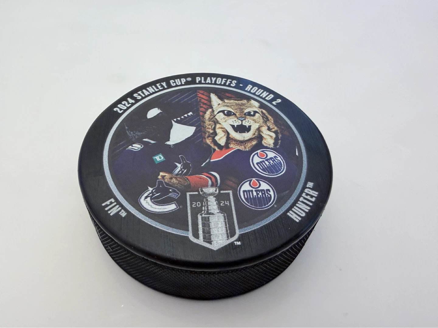 2024 Playoffs Round 2 Oilers Vs Canucks Mascot Battle Puck