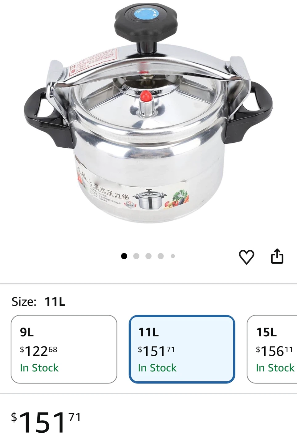 Stainless Steel Pressure Cooker