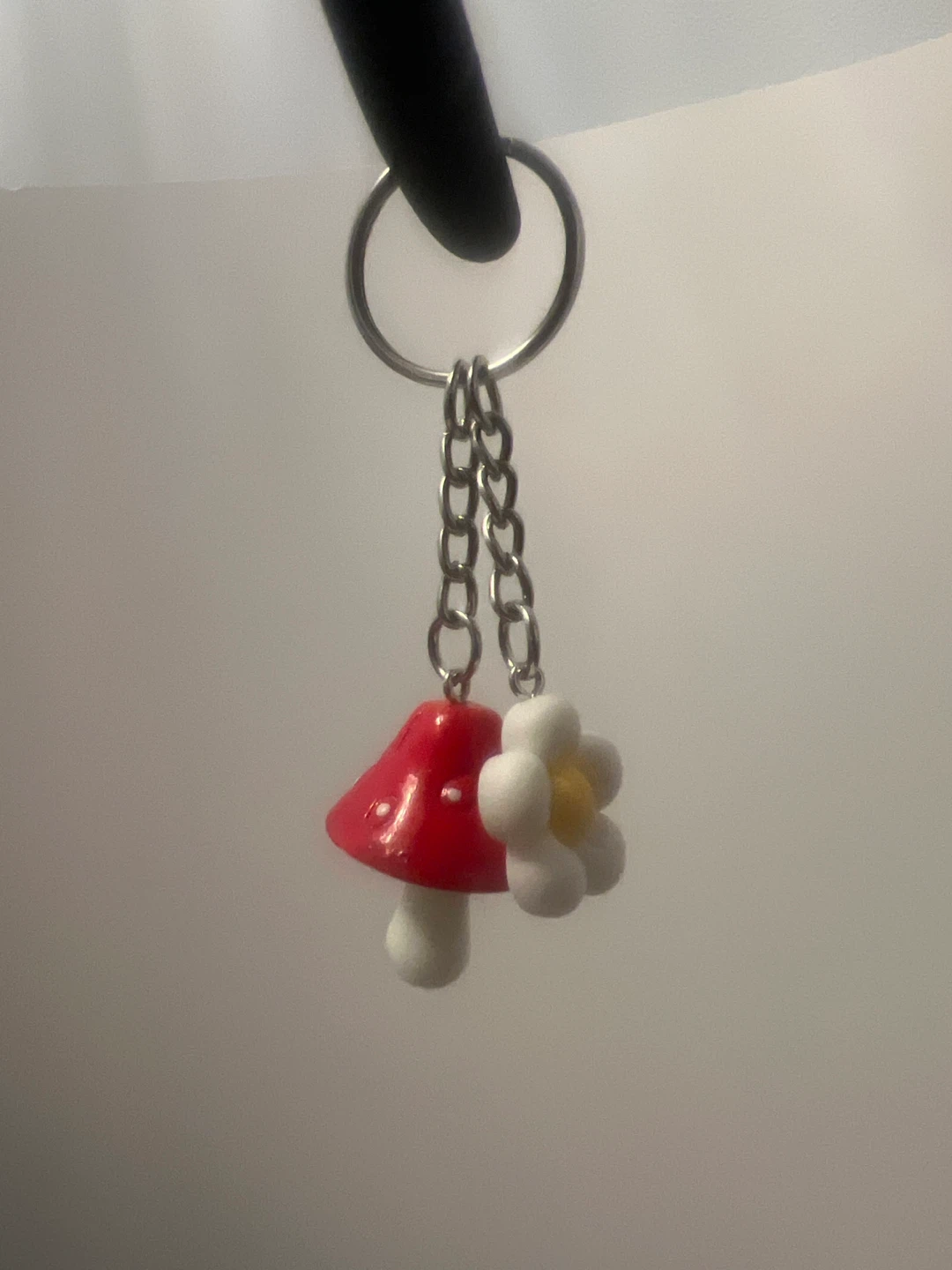 Mushroom and Flower Keychain - photo 2