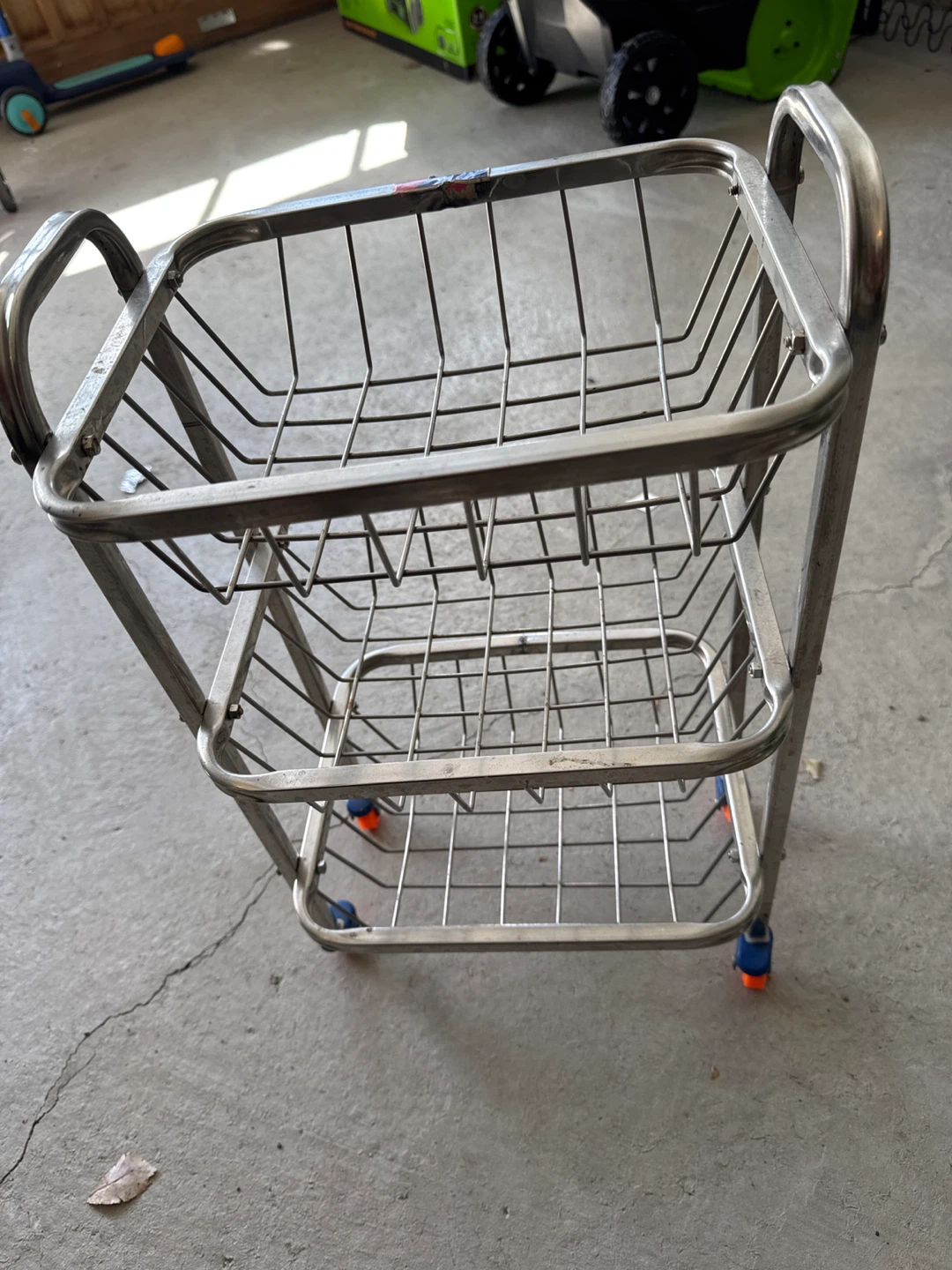 3-Tier Metal Rolling Storage Cart