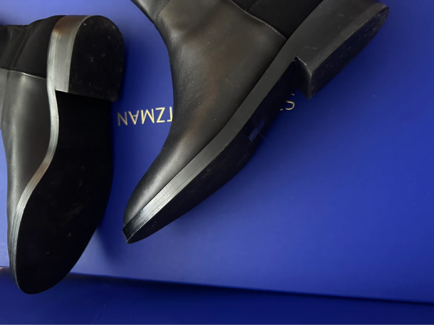 Stuart Weitzman Black Leather & Suede Boots - photo 5