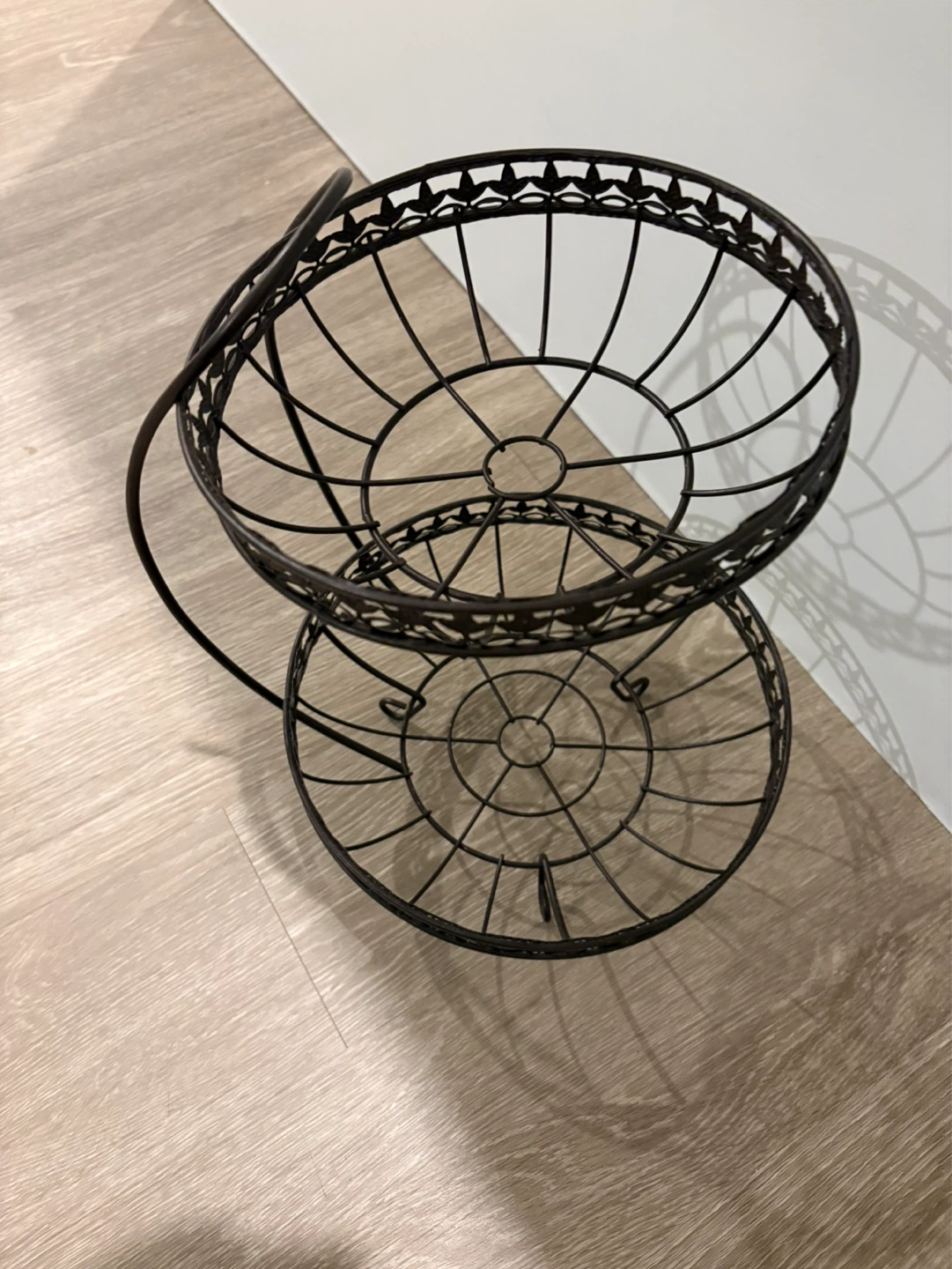 2-Tier metal Fruit Basket Stand - photo 3