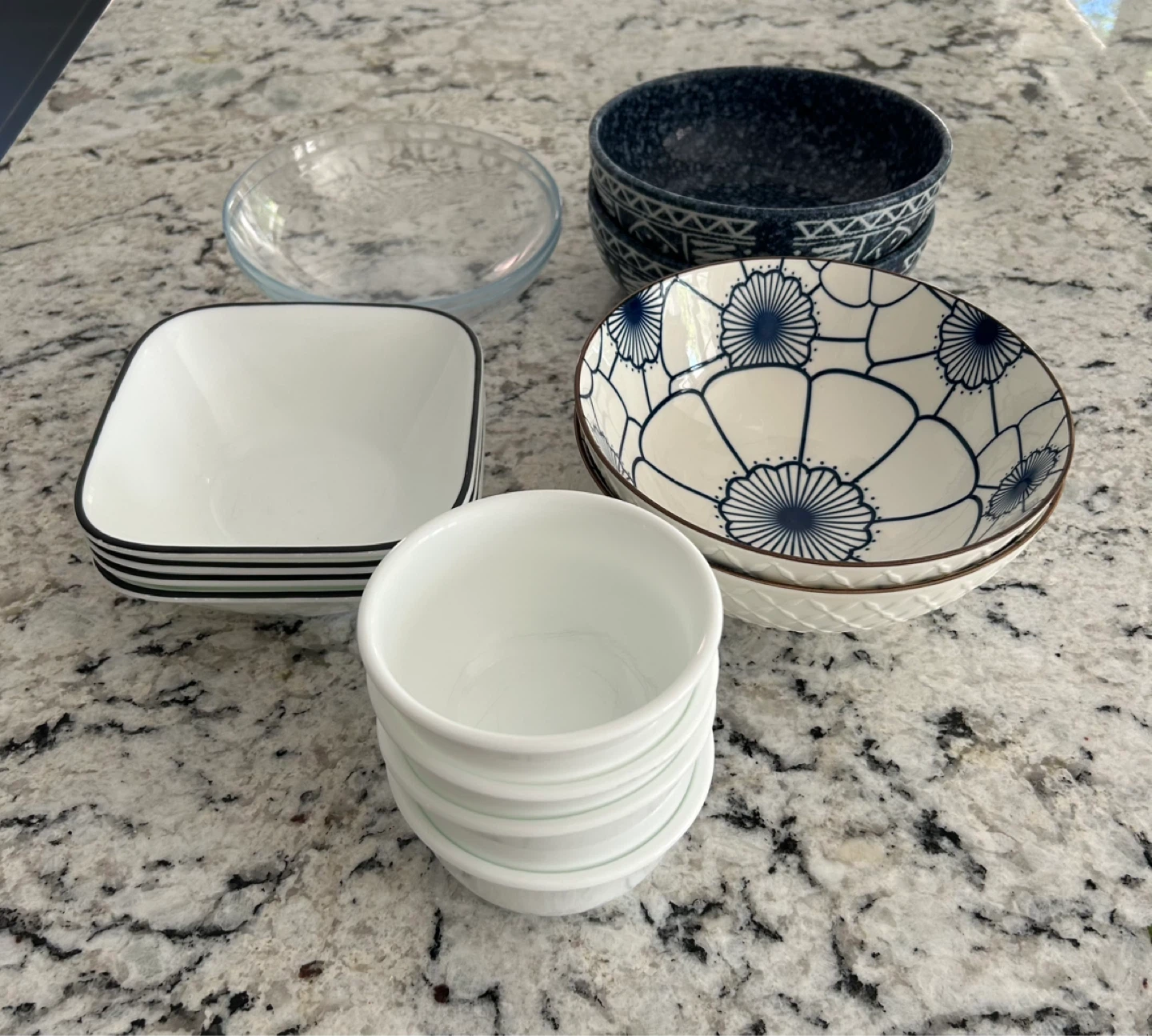 Assorted Ceramic and Glass Bowls