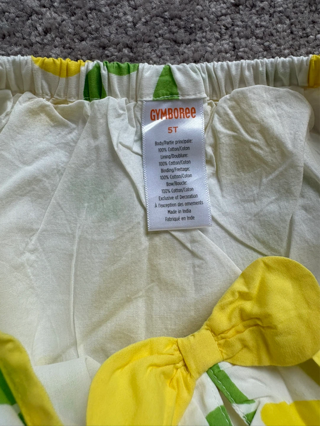 Gymboree Lemon Print Dress & purse Set 5T - photo 5