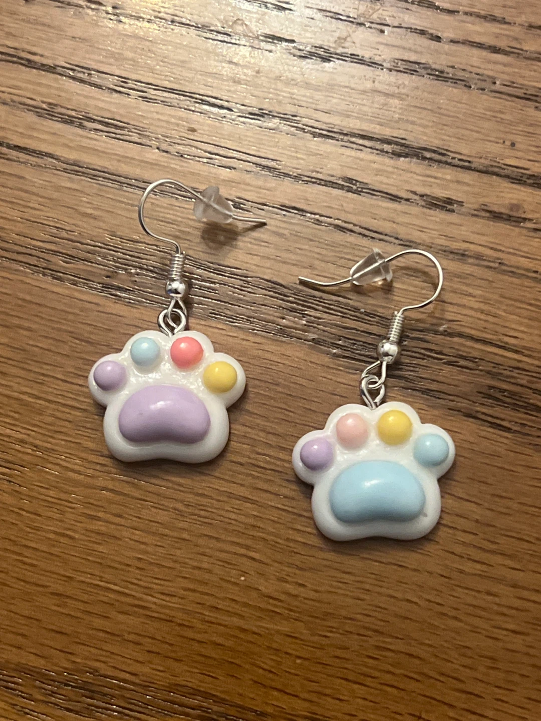 Kawaii Paw Print Earrings