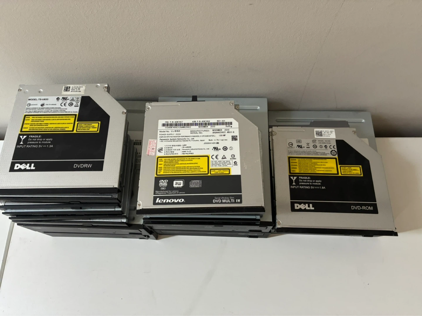 Bulk Lot of 20+ Optical CD/DVD Drives (Desktop & Laptop) - AS IS