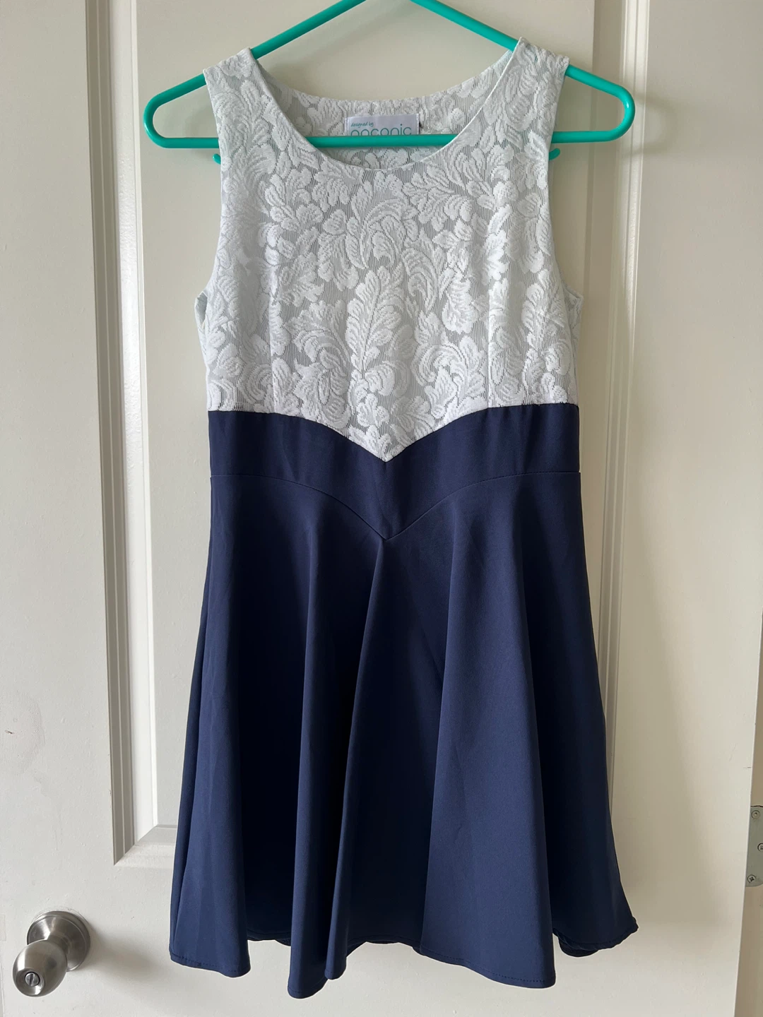 White blue Dress