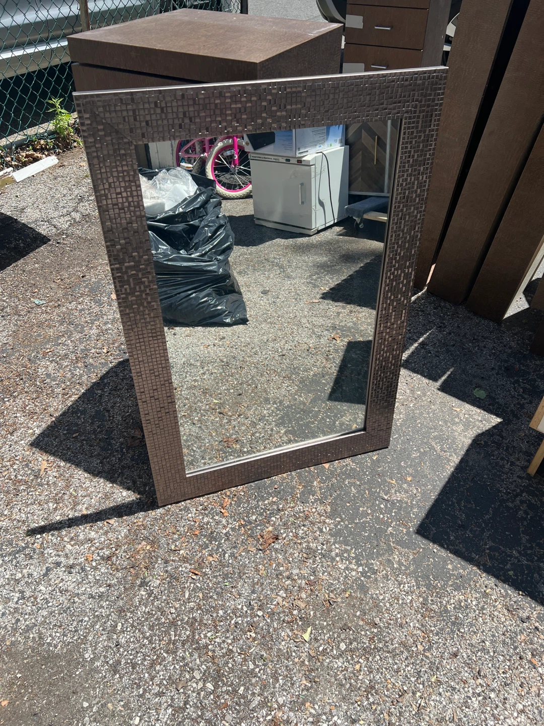 Mosaic Framed Mirror