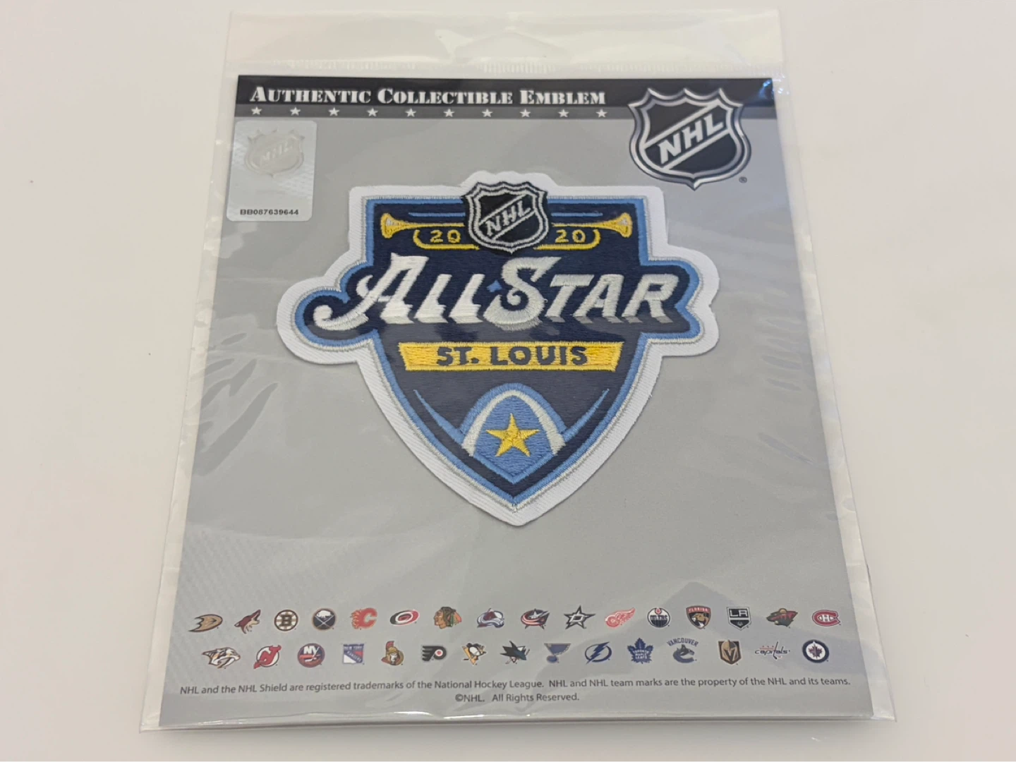 Authentic NHL 2020 All-Star Game St. Louis Emblem Patch NEW