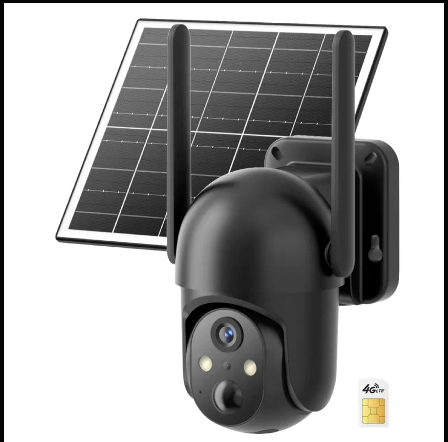 4G Solar Powered Security Camera - 2K Resolution