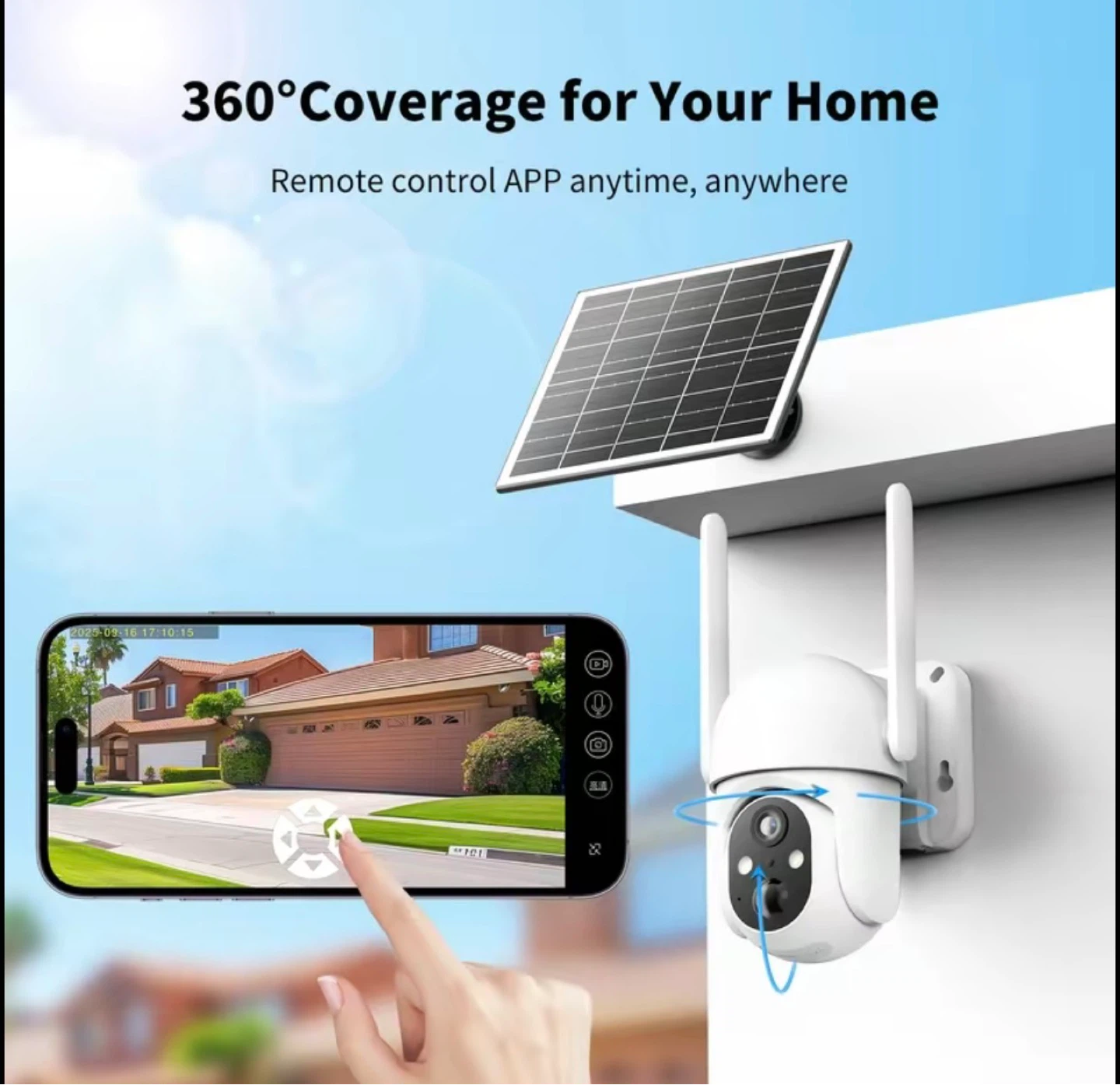 4G Solar Powered Security Camera - 2K Resolution - photo 4
