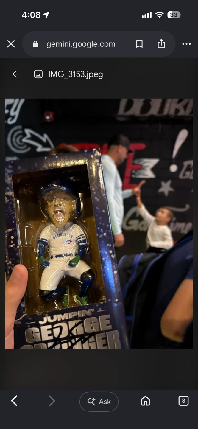 SIGNED Toronto Blue Jays George Springer Bobblehead
