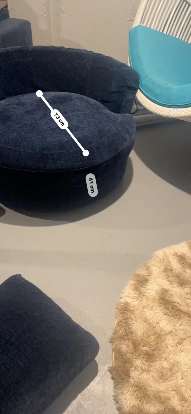 Dark Blue Swivel Chair