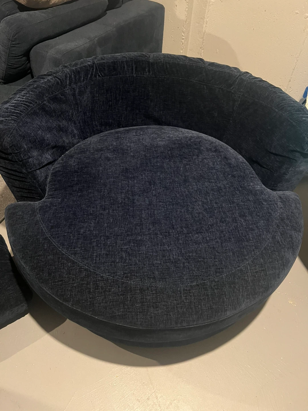 Dark Blue Swivel Chair - photo 5
