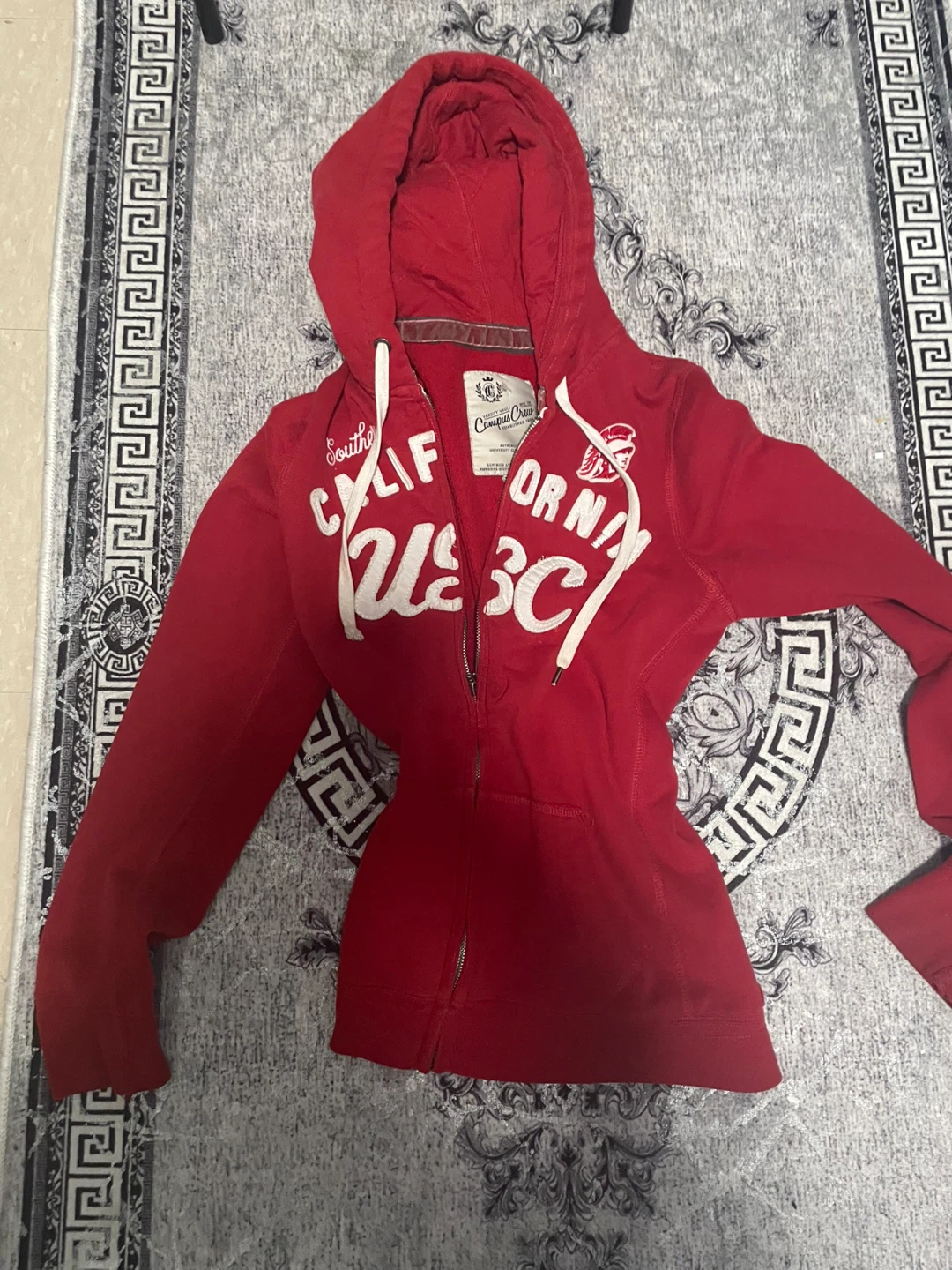 Campus Crew Red Hoodie VINTAGE