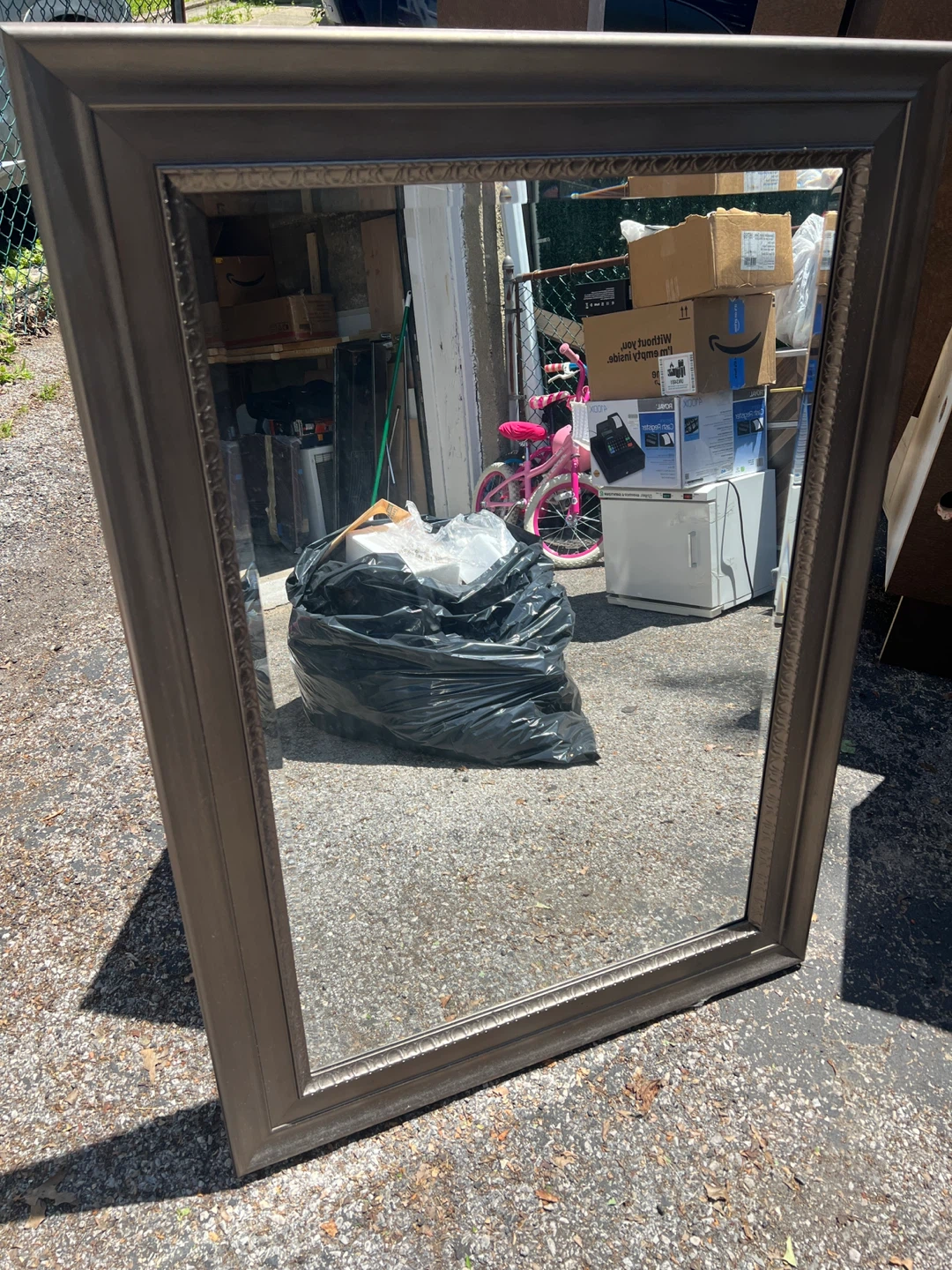 Decorative Mirror with Ornate Frame