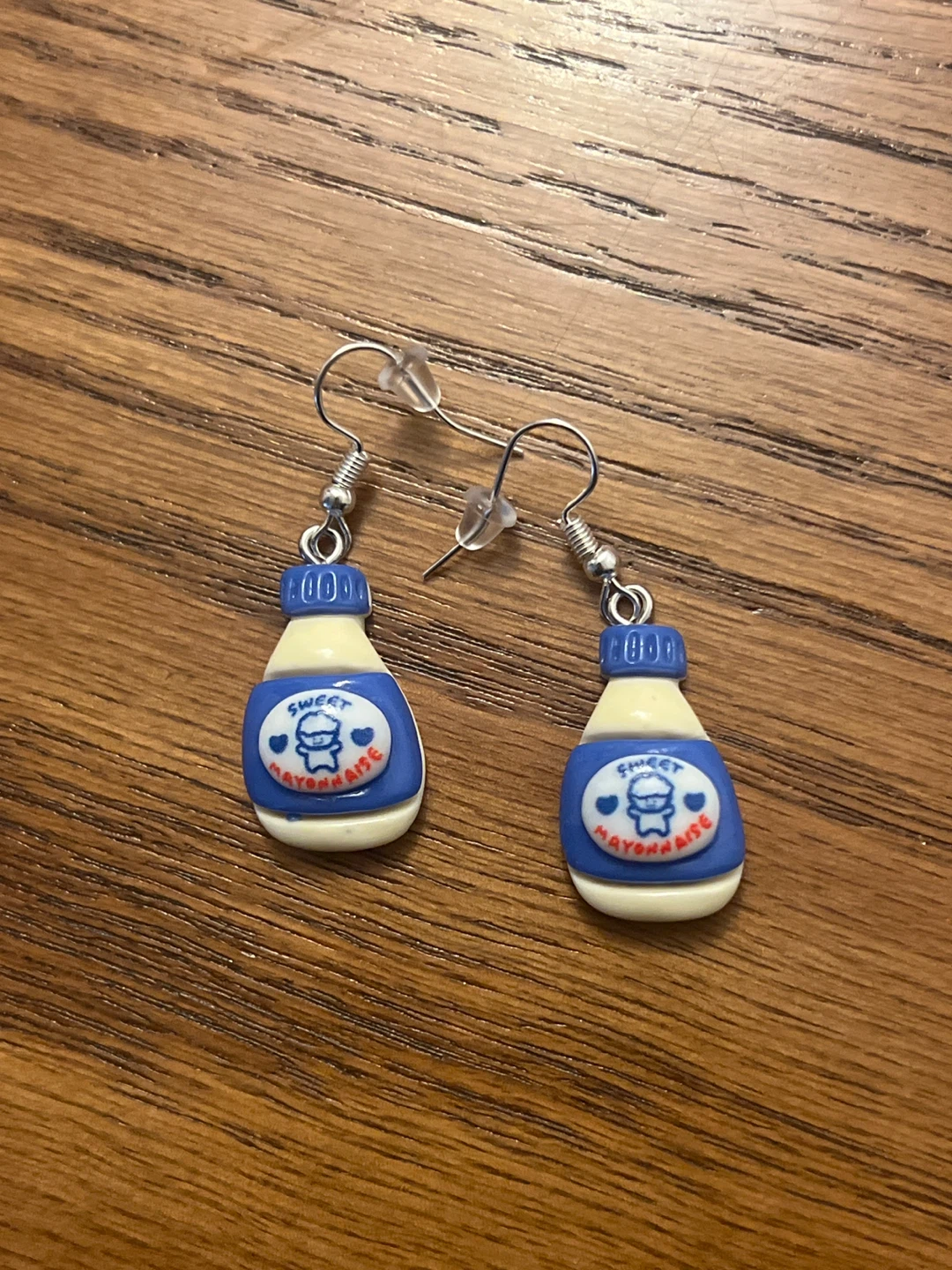 Mayonnaise Bottle Earrings