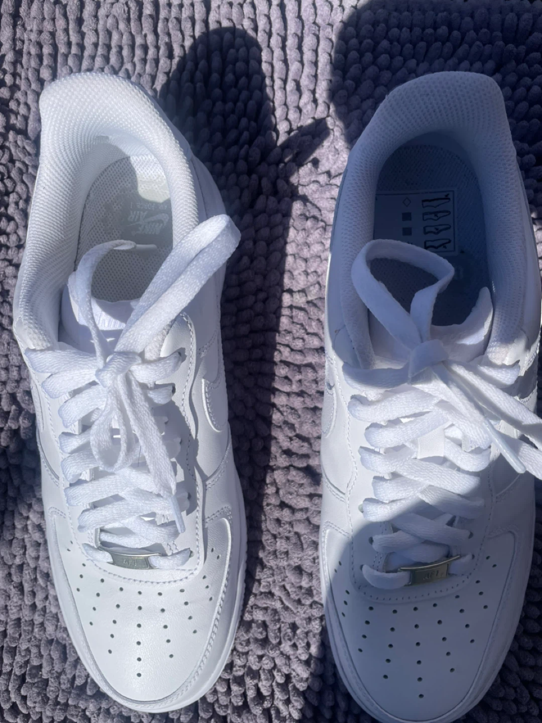 2 pairs of Nike Air Force 1 White Sneakers for only $200