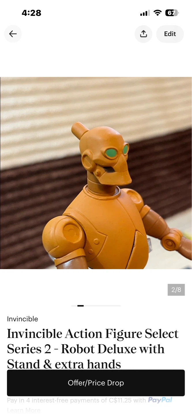 Invincible Action Figure Select Series 2 Robot Deluxe