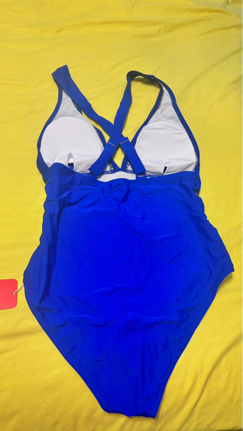 PatPat Women's Blue One-Piece Swimsuit Size S - photo 2