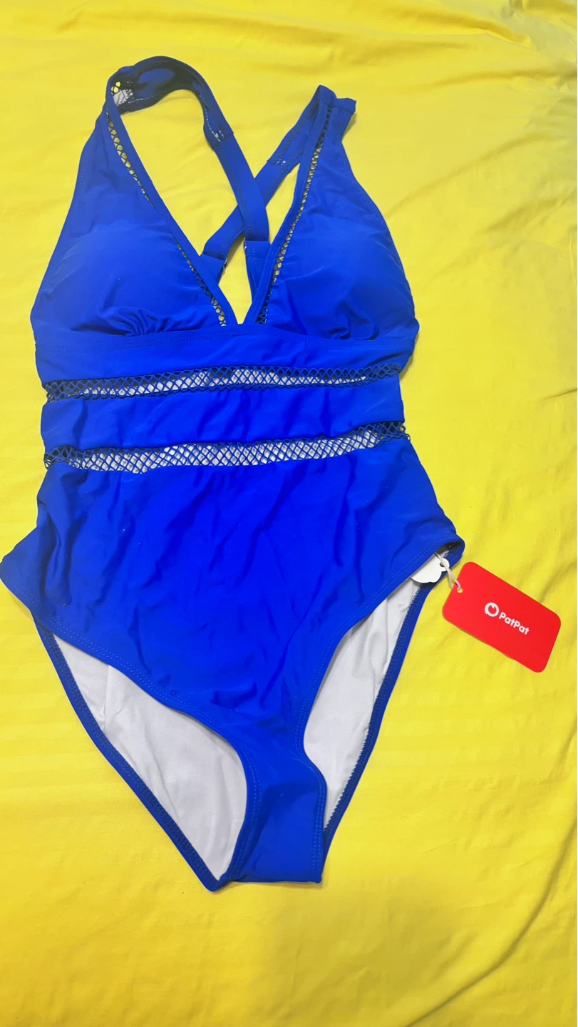PatPat Women's Blue One-Piece Swimsuit Size S