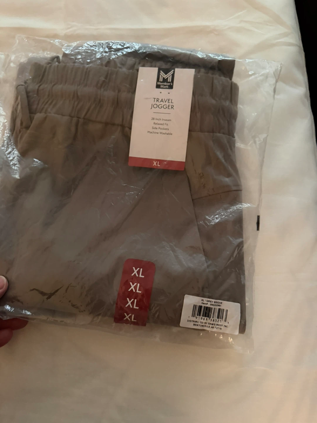 M. Lifestyle Travel Jogger Pants XL Grey Bisque - photo 5