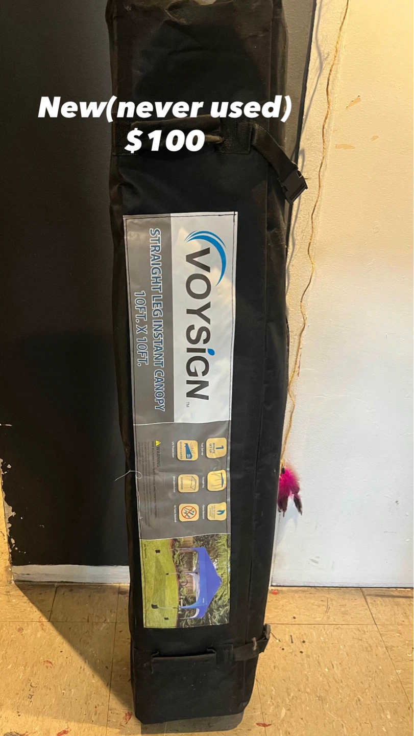 VOYSIGN Straight Leg Instant Canopy - 10ft x 10ft