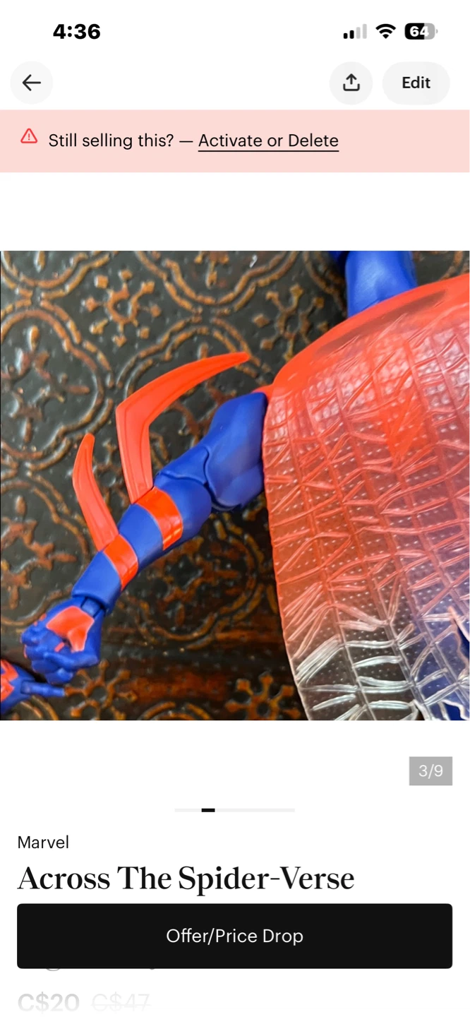Marvel Spider-Man Across the Spider-Verse Action Figure - photo 3