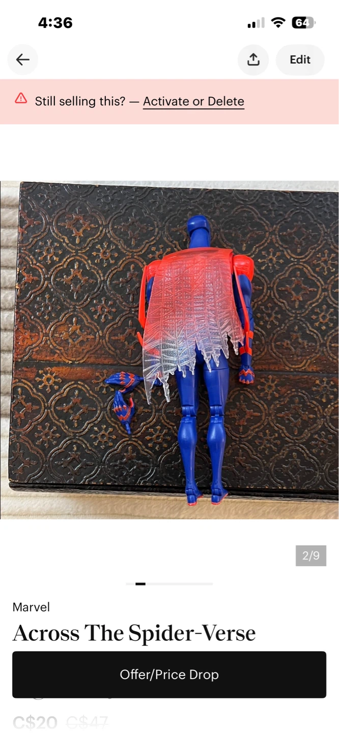 Marvel Spider-Man Across the Spider-Verse Action Figure - photo 2