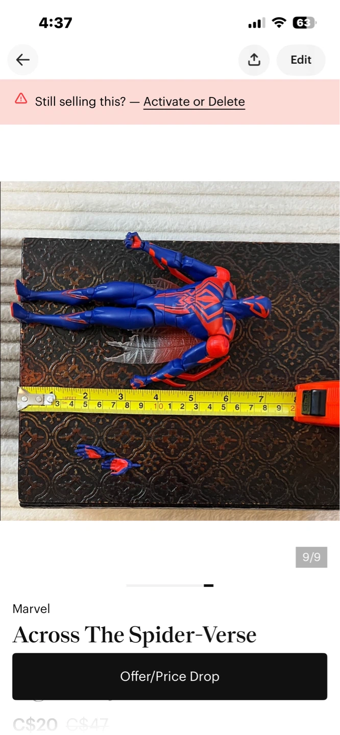 Marvel Spider-Man Across the Spider-Verse Action Figure - photo 4