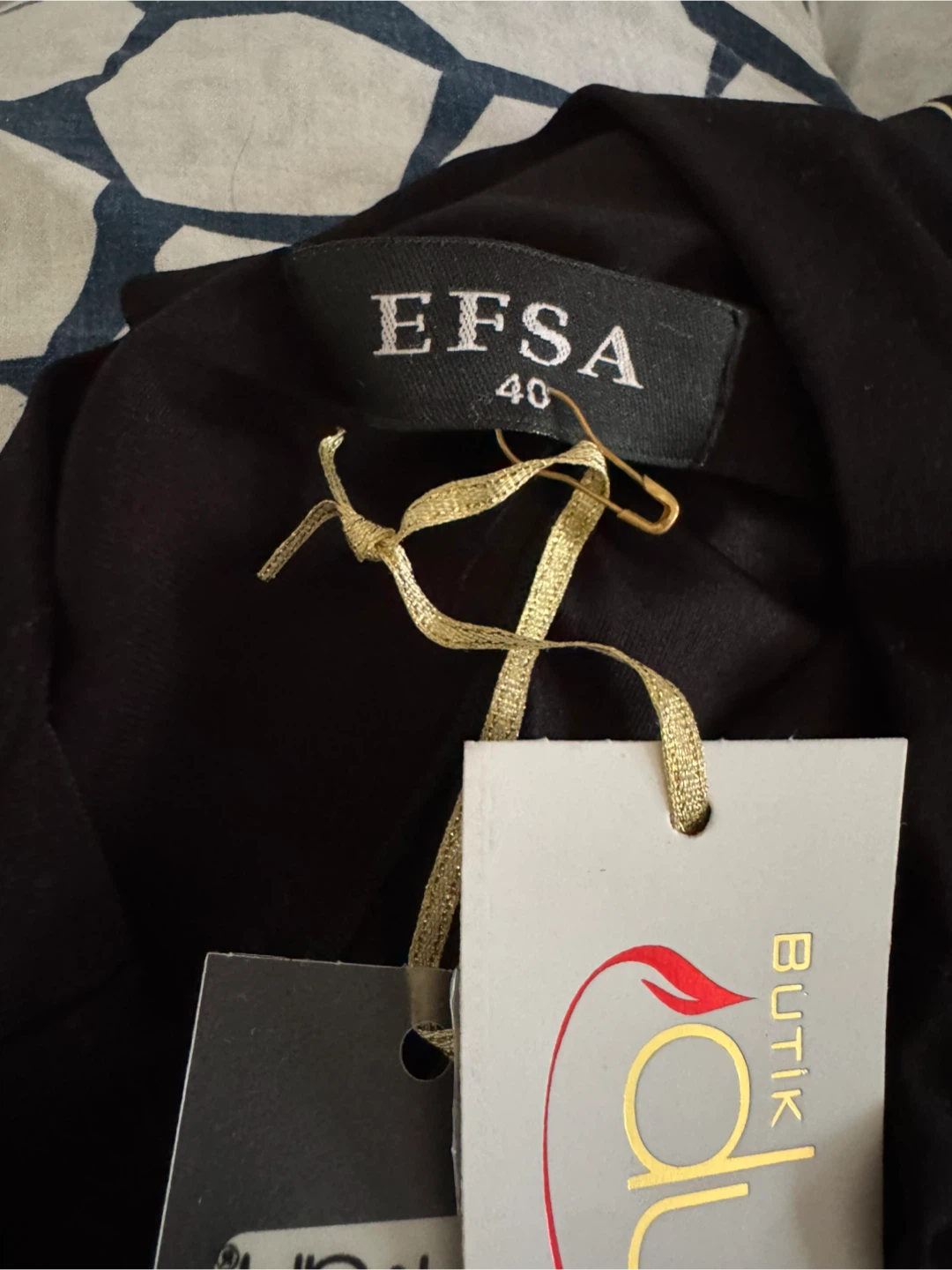 EFSA Black Printed Skirt Size 40 - photo 2