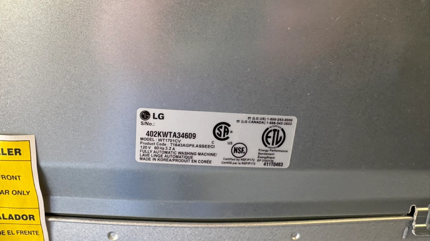 LG Smart Drum Top Load Washing Machine - photo 4
